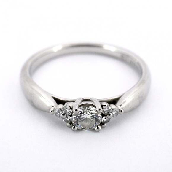 TIFFANY Silver Diamond Ring - Picture 3 of 7